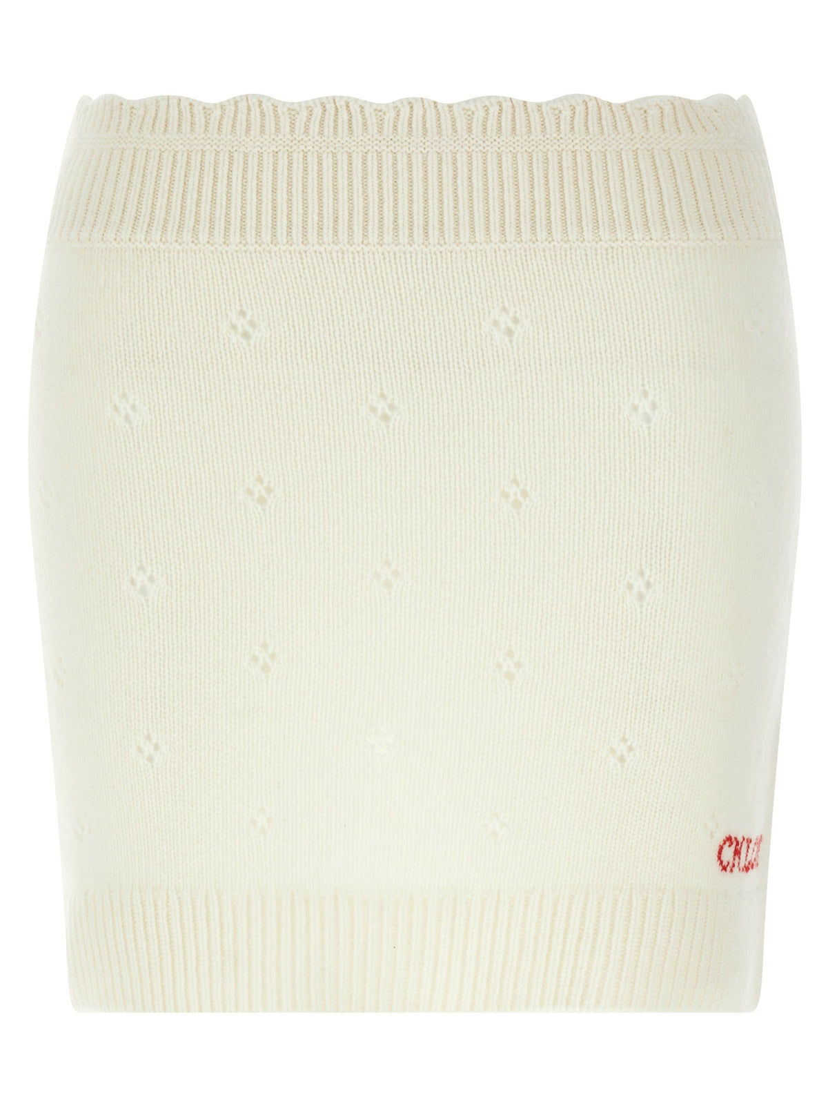 Jacquard logo skirt