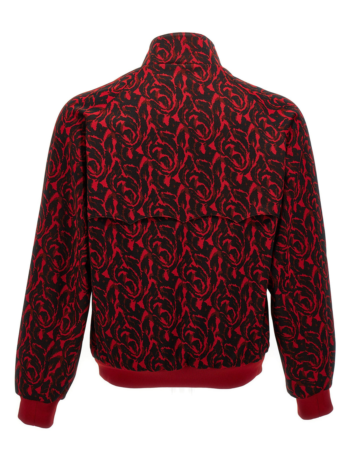 'Jacquard needles' bomber jacket