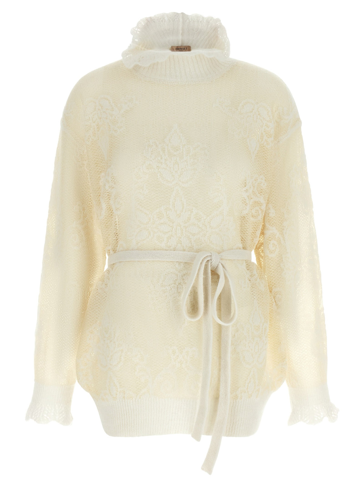Jacquard yarn sweater
