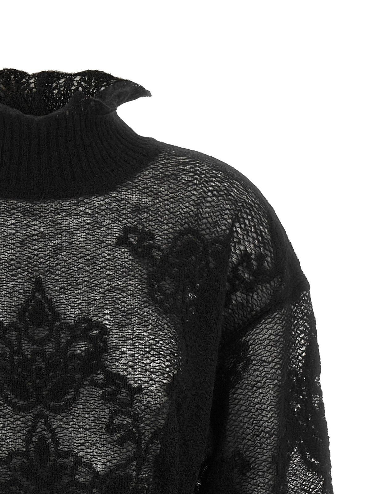 Jacquard yarn sweater