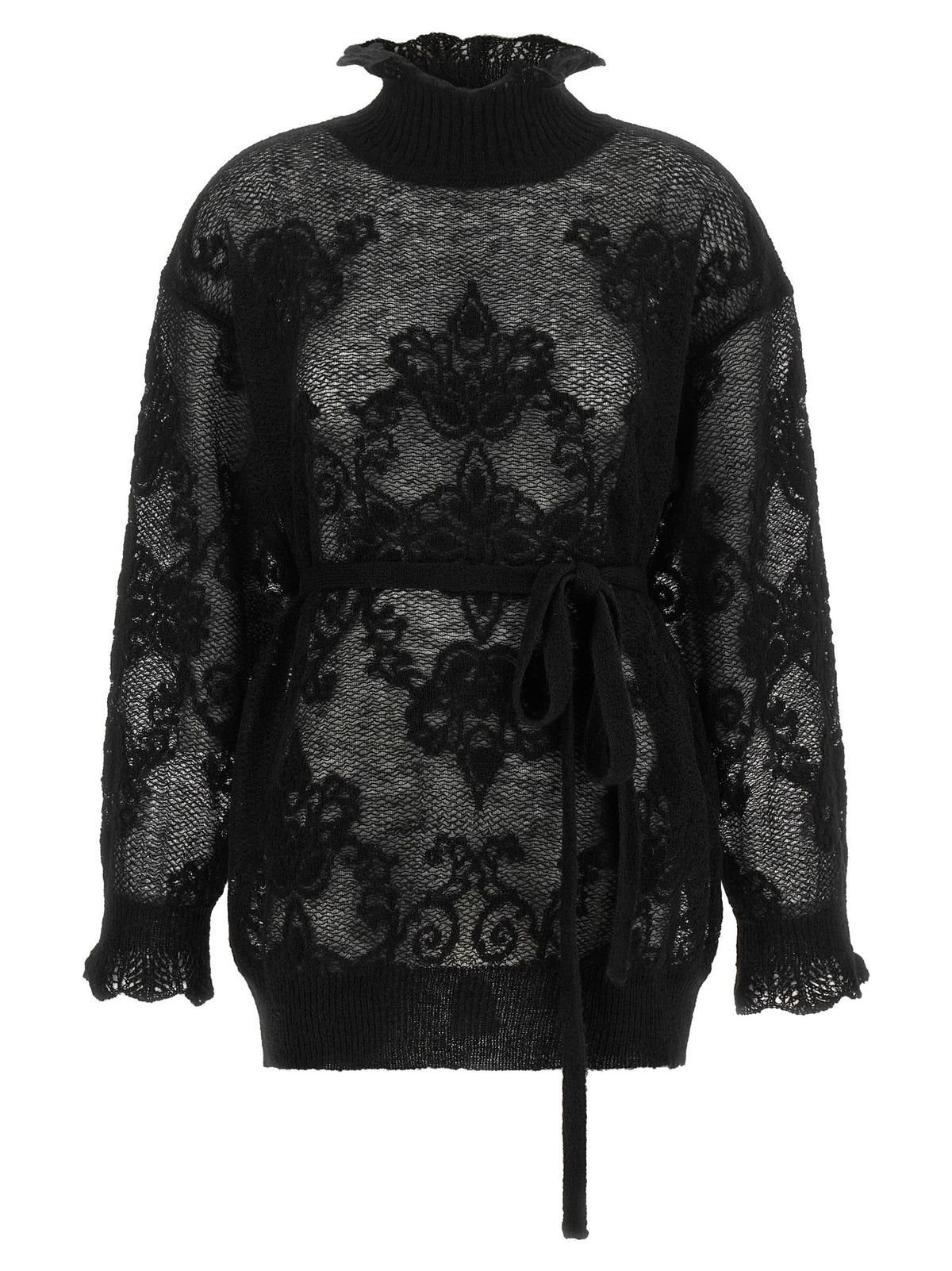 Jacquard yarn sweater