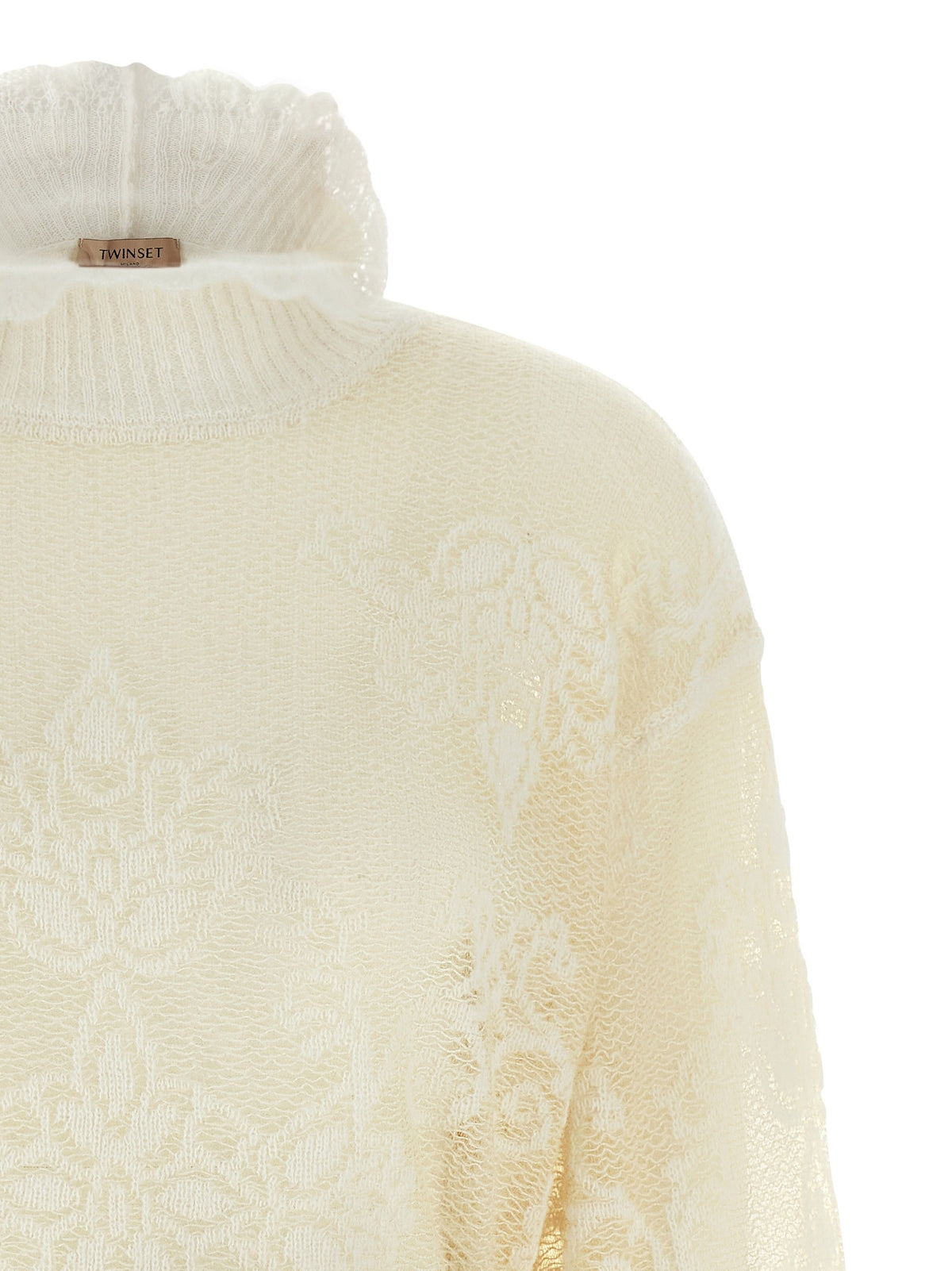 Jacquard yarn sweater