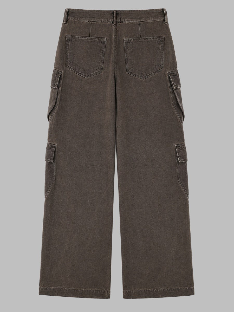 JEANS CARGO IN DENIM DI COTONE