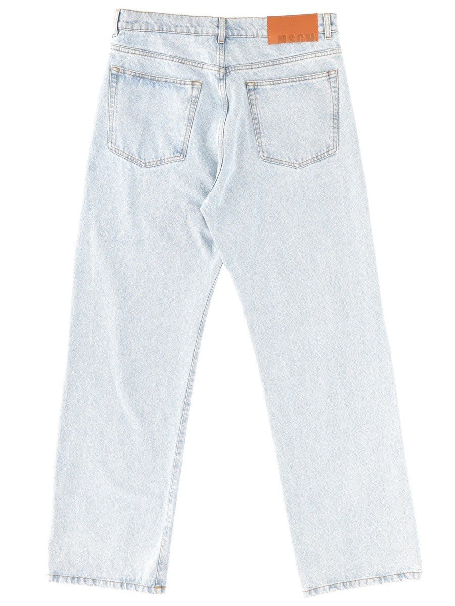 JEANS WITH EMBROIDERED LOGO