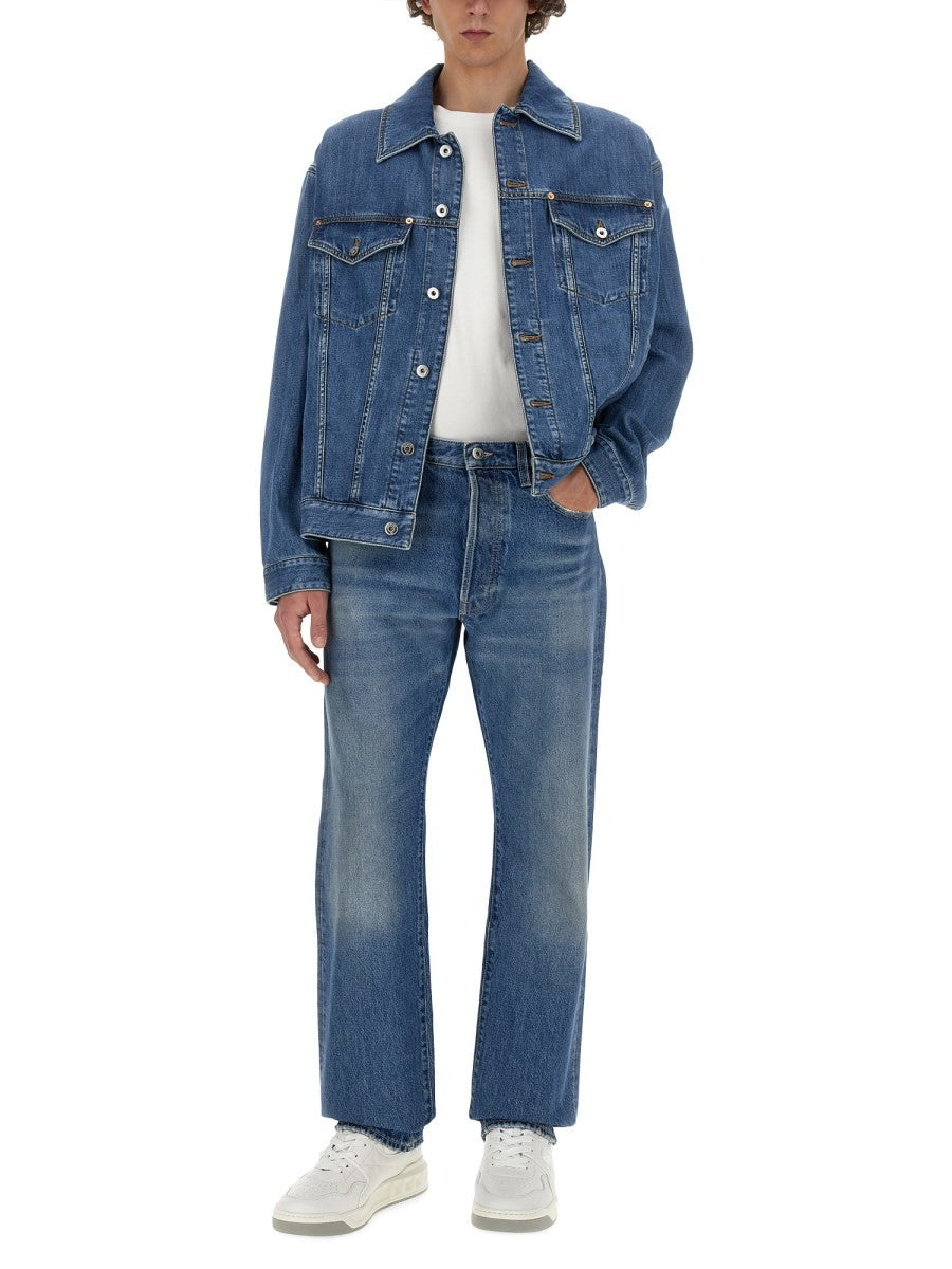 JEANS WITH LOGO DETAIL