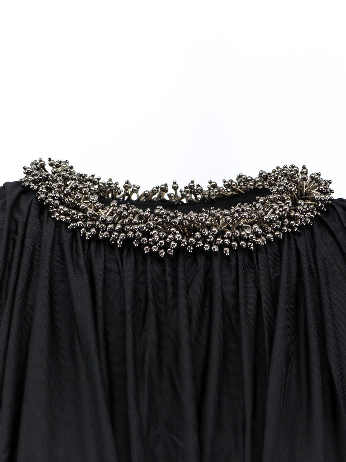 Jerset top with asymmetric sleeves