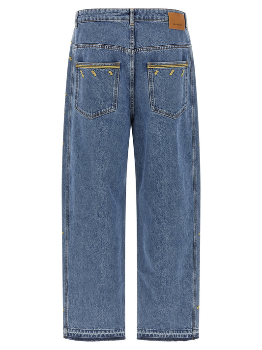 'Jorian' jeans with embroideries