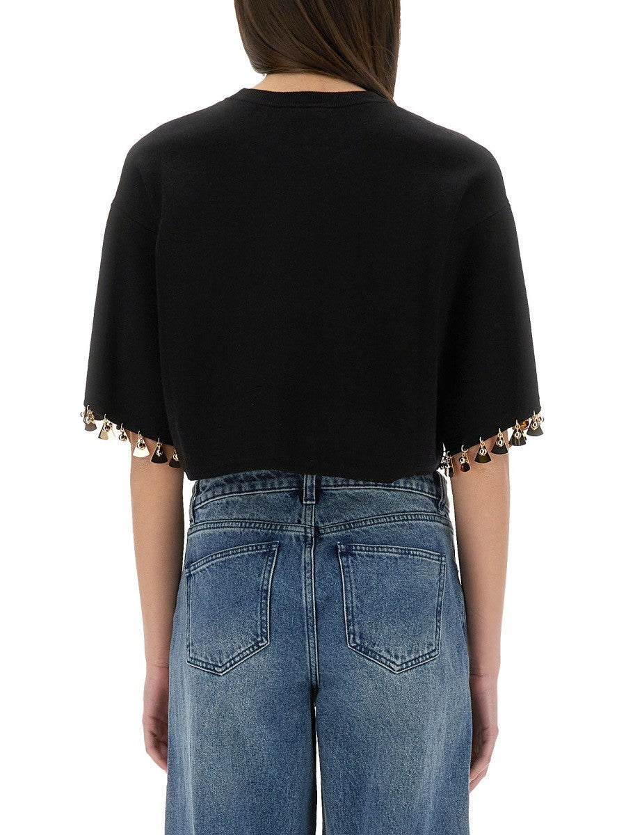 KNIT CROP T-SHIRT