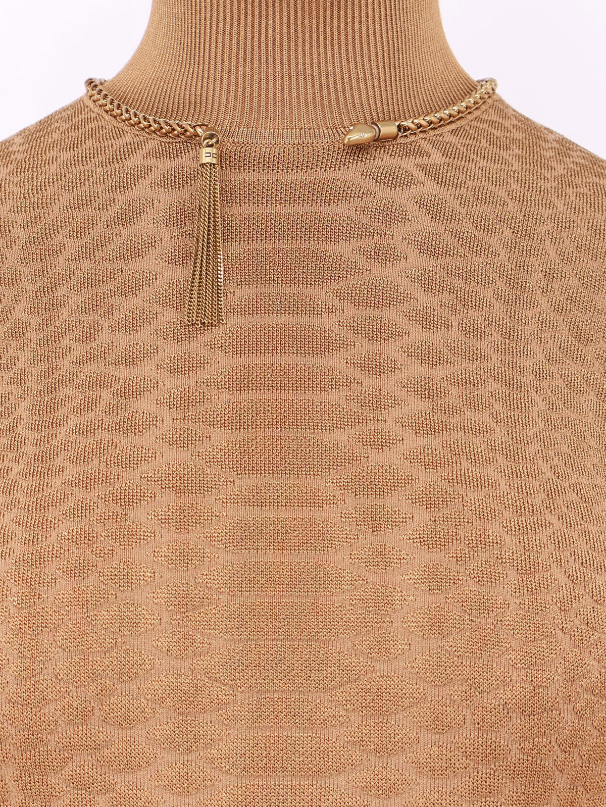 Knitted dress with Snake detail