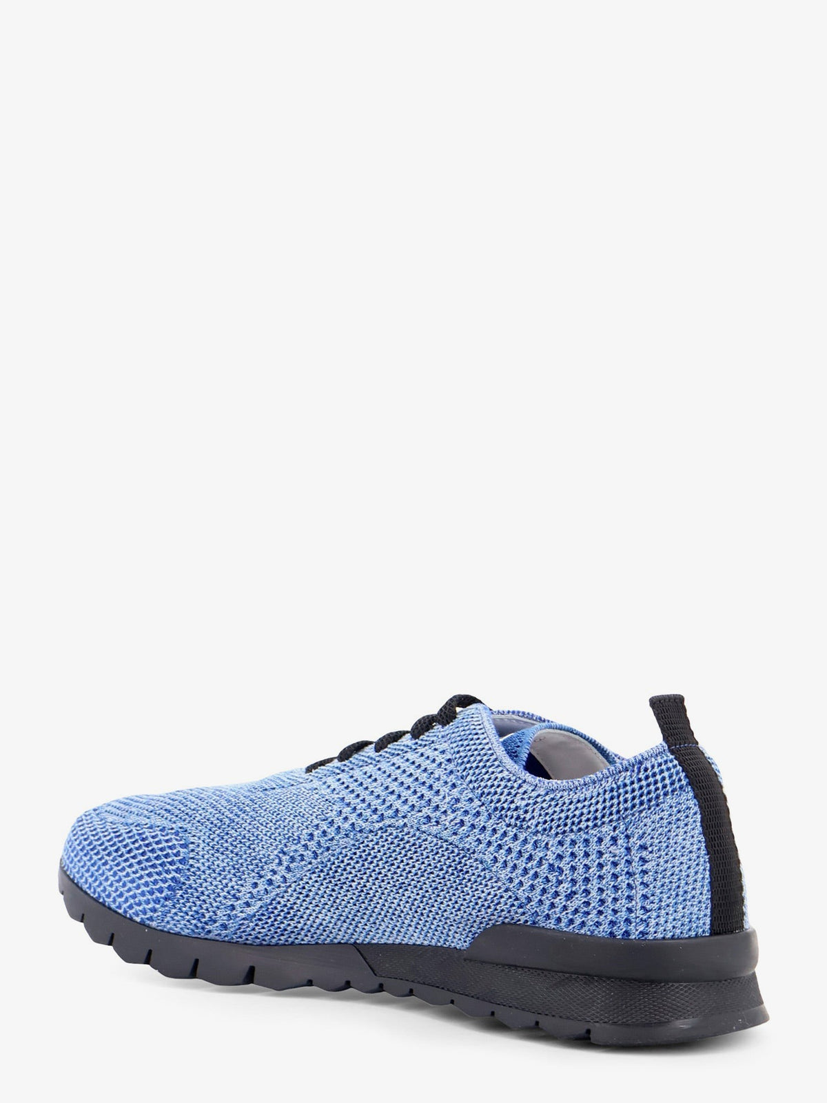 Knitted fabric sneakers with embroidered logo