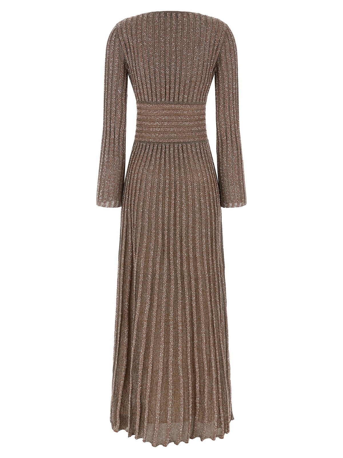 Knitted metallic dress