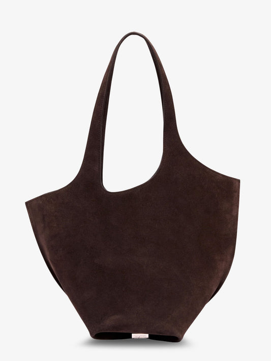 La Scoop suede shoulder bag