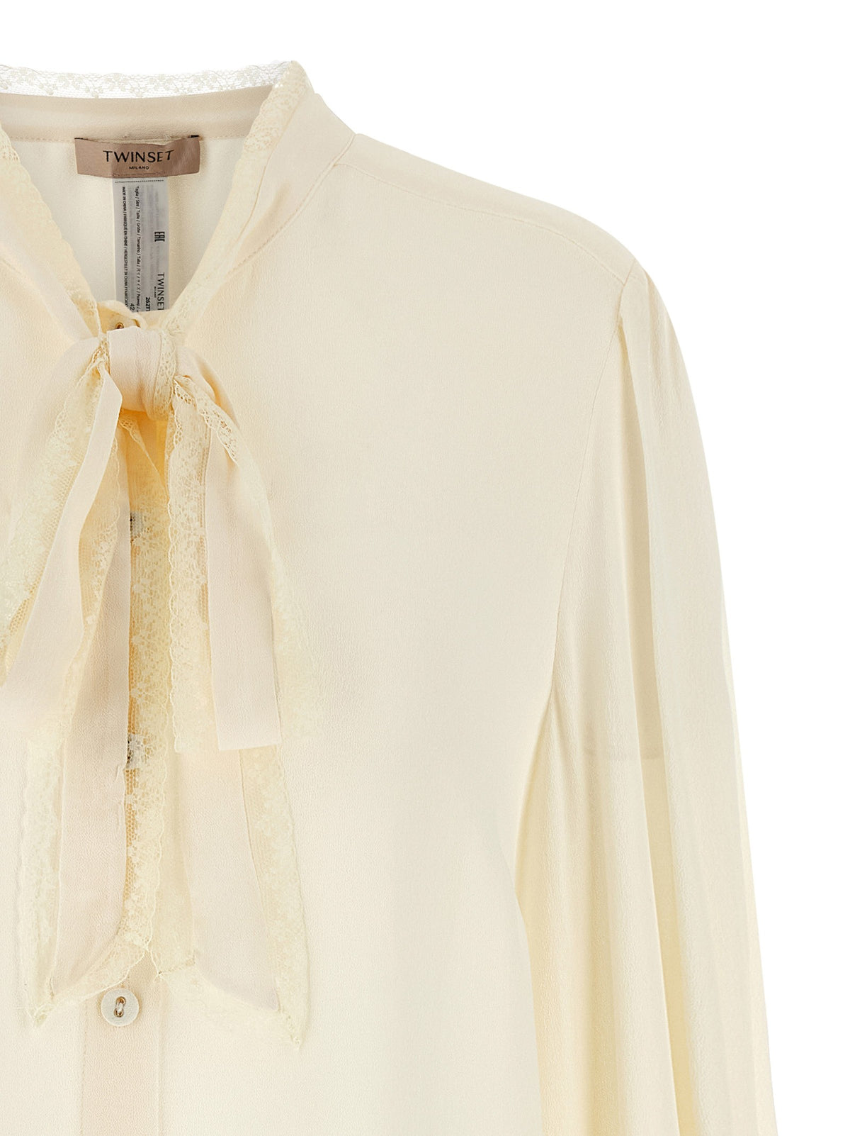 Lace insert shirt