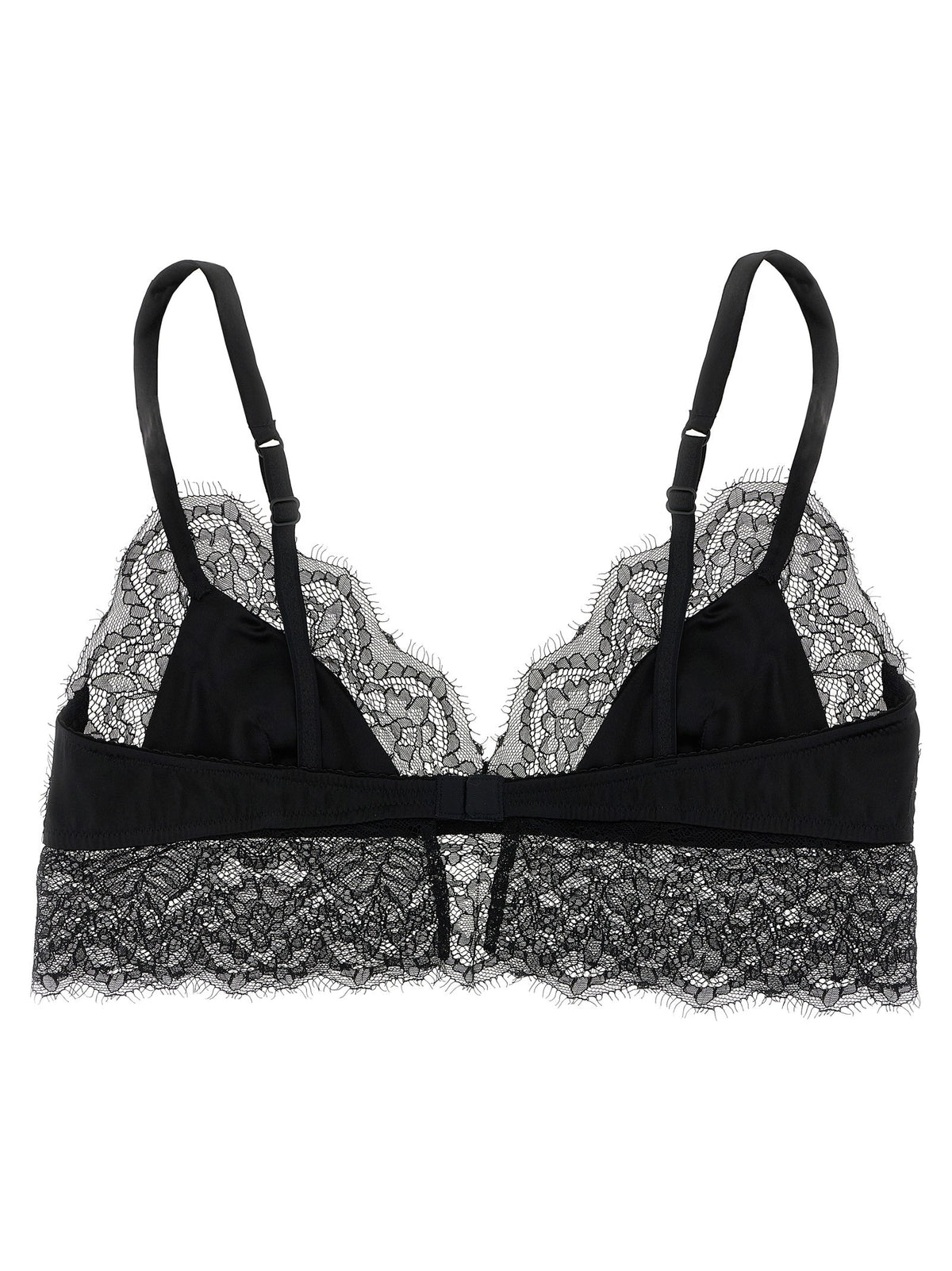 Lace satin bra