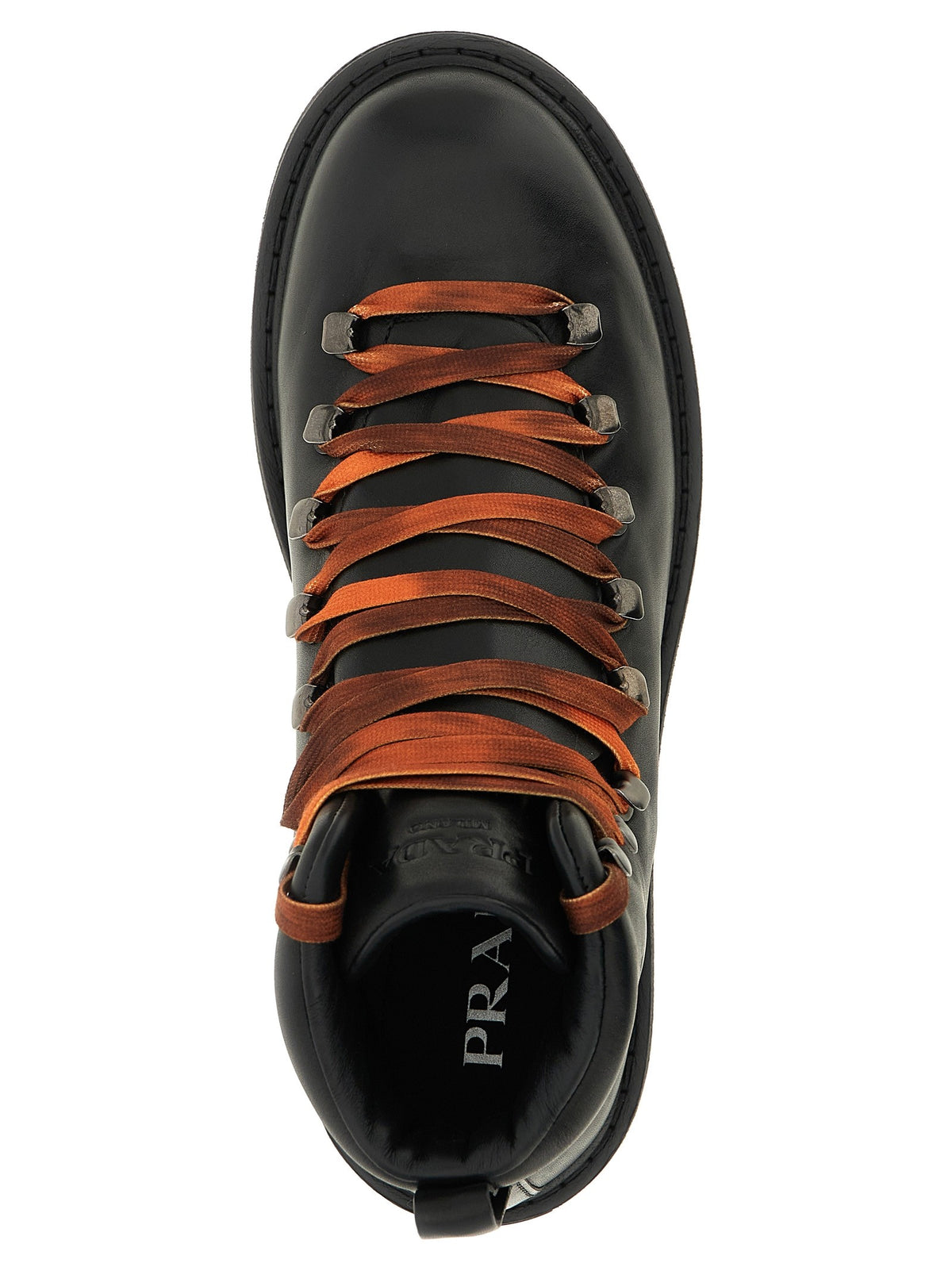 Lace-up ankle boots with hooks