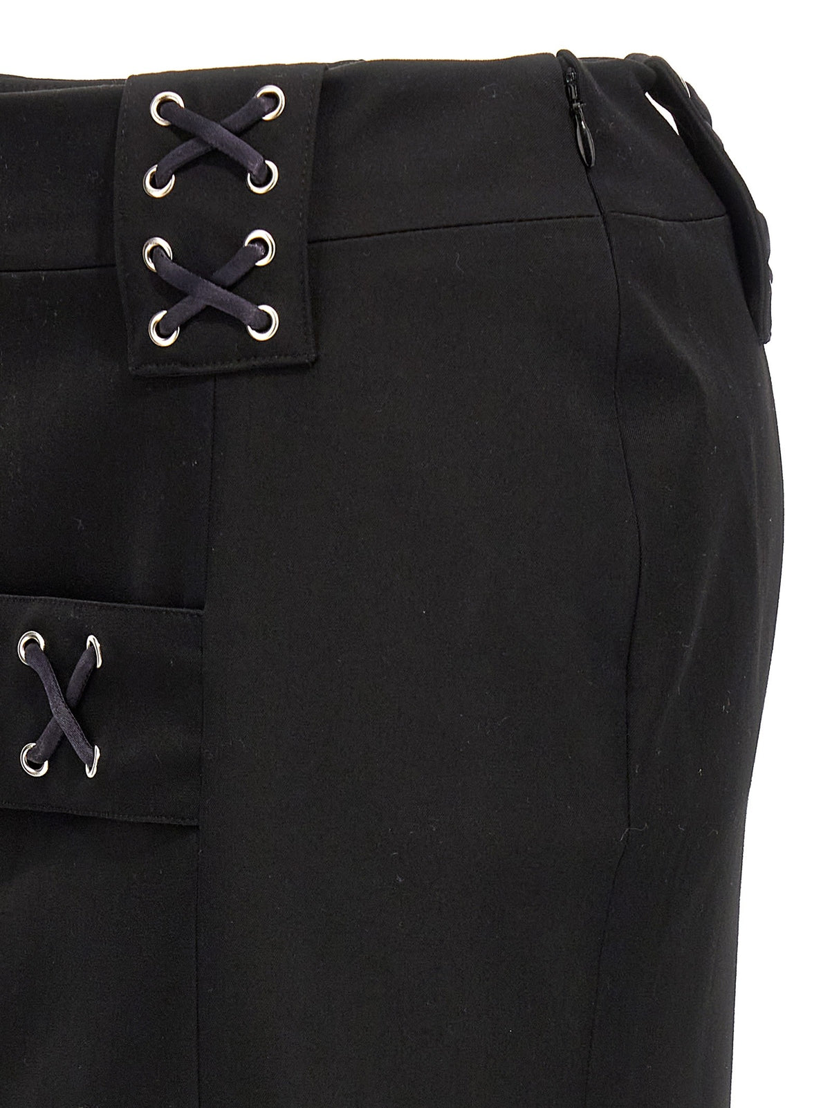 Lace-up skirt