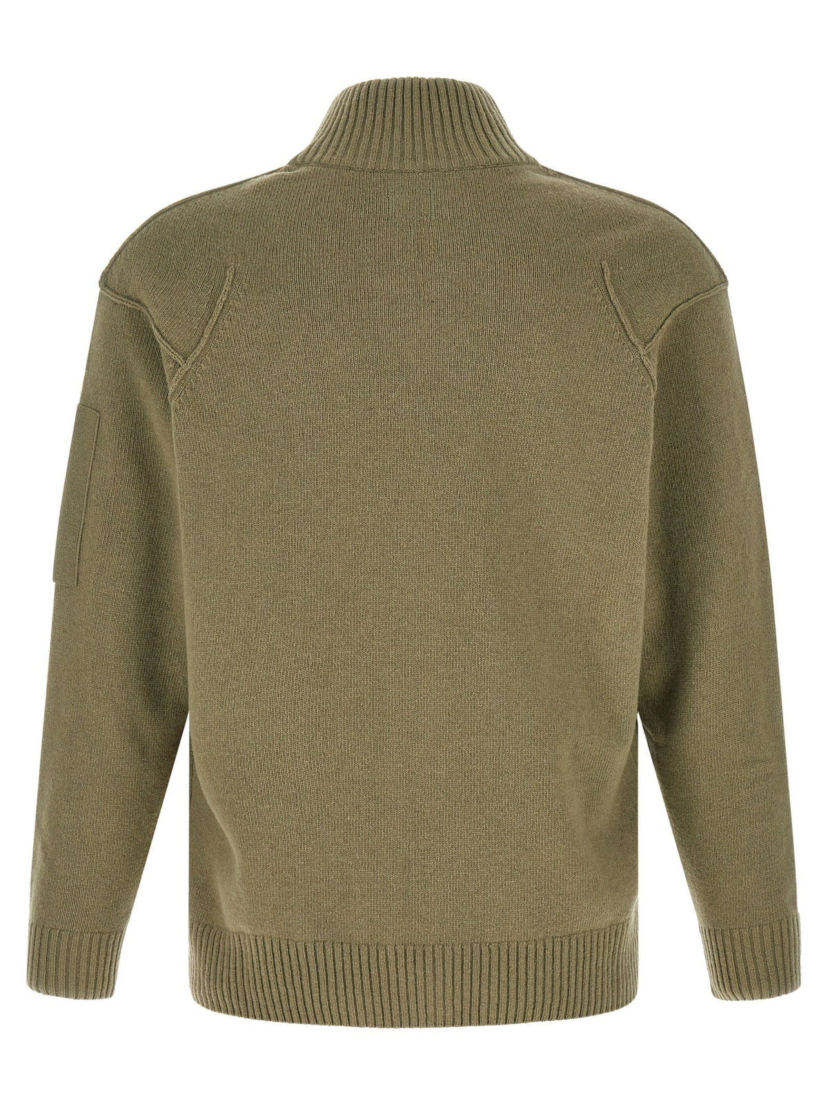 'Lambswool GRS' cardigan with Lens detail
