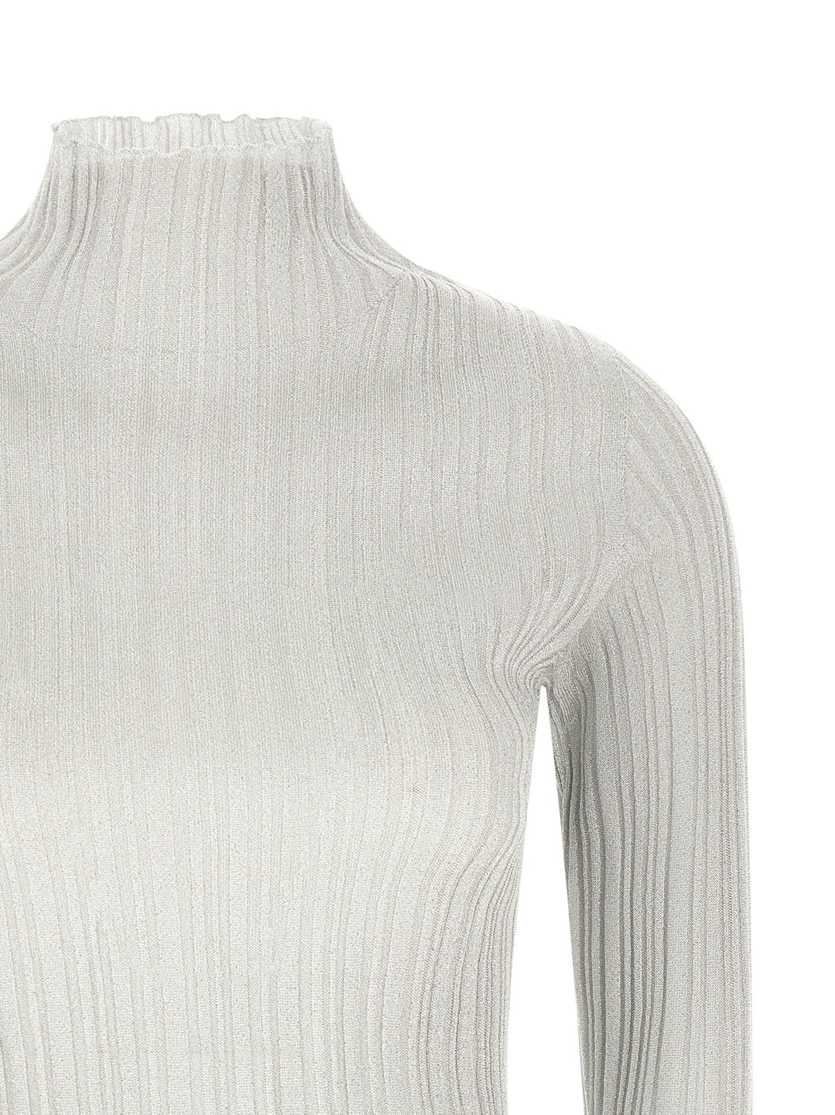 Lamé thread sweater