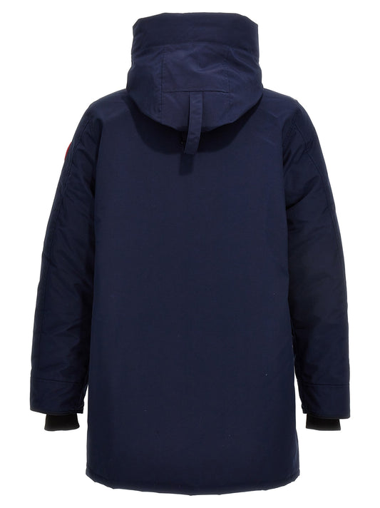 Langford nylon and cotton jacket with hood
