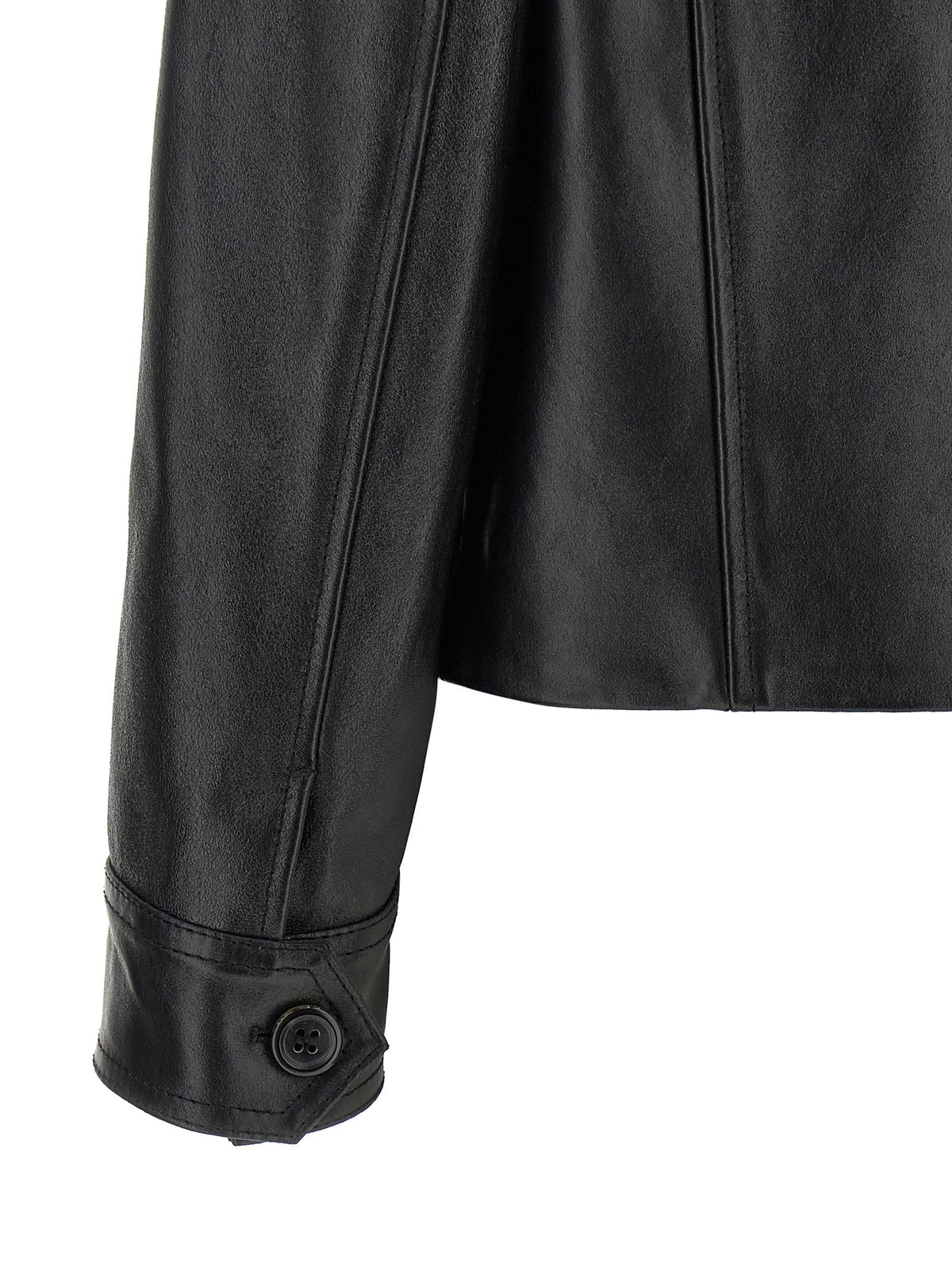 Leather and suede jacket