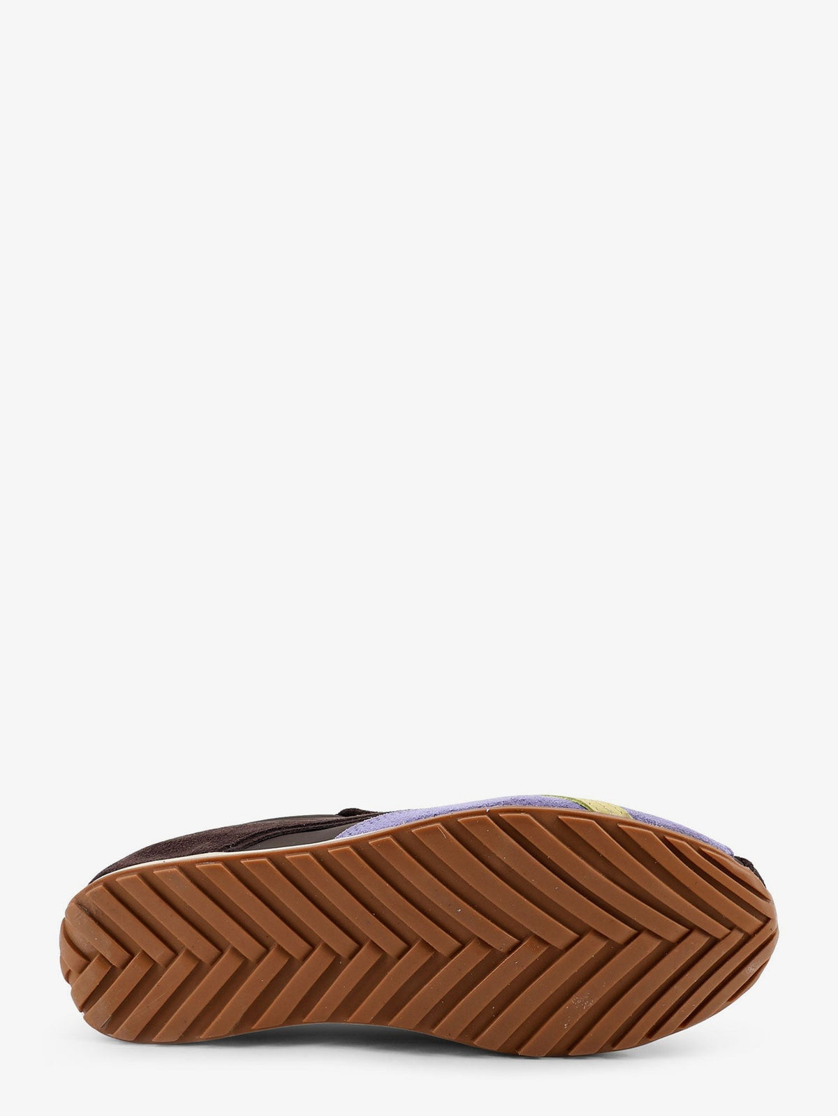 Leather and suede sneakers