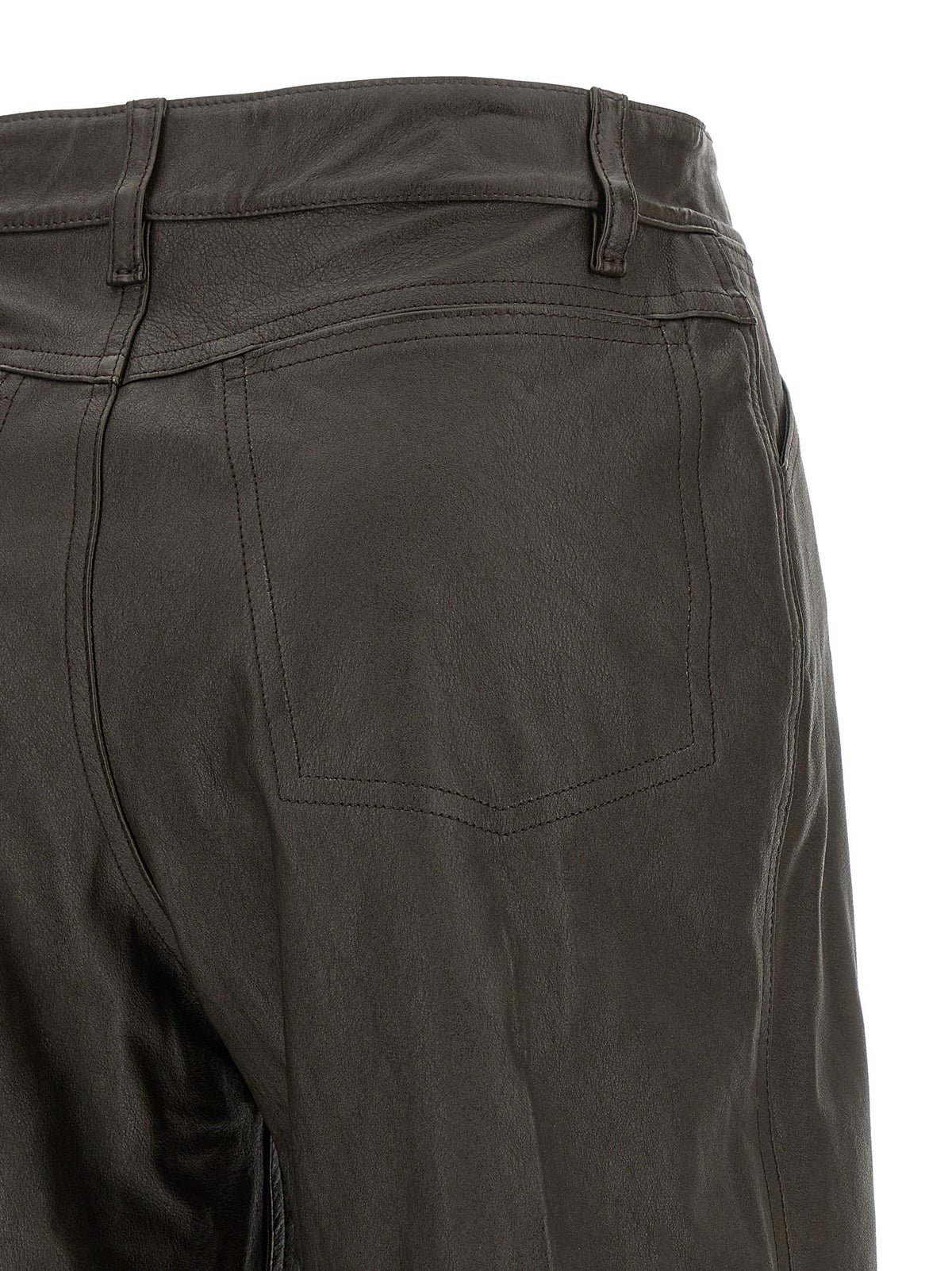 Leather bermuda shorts