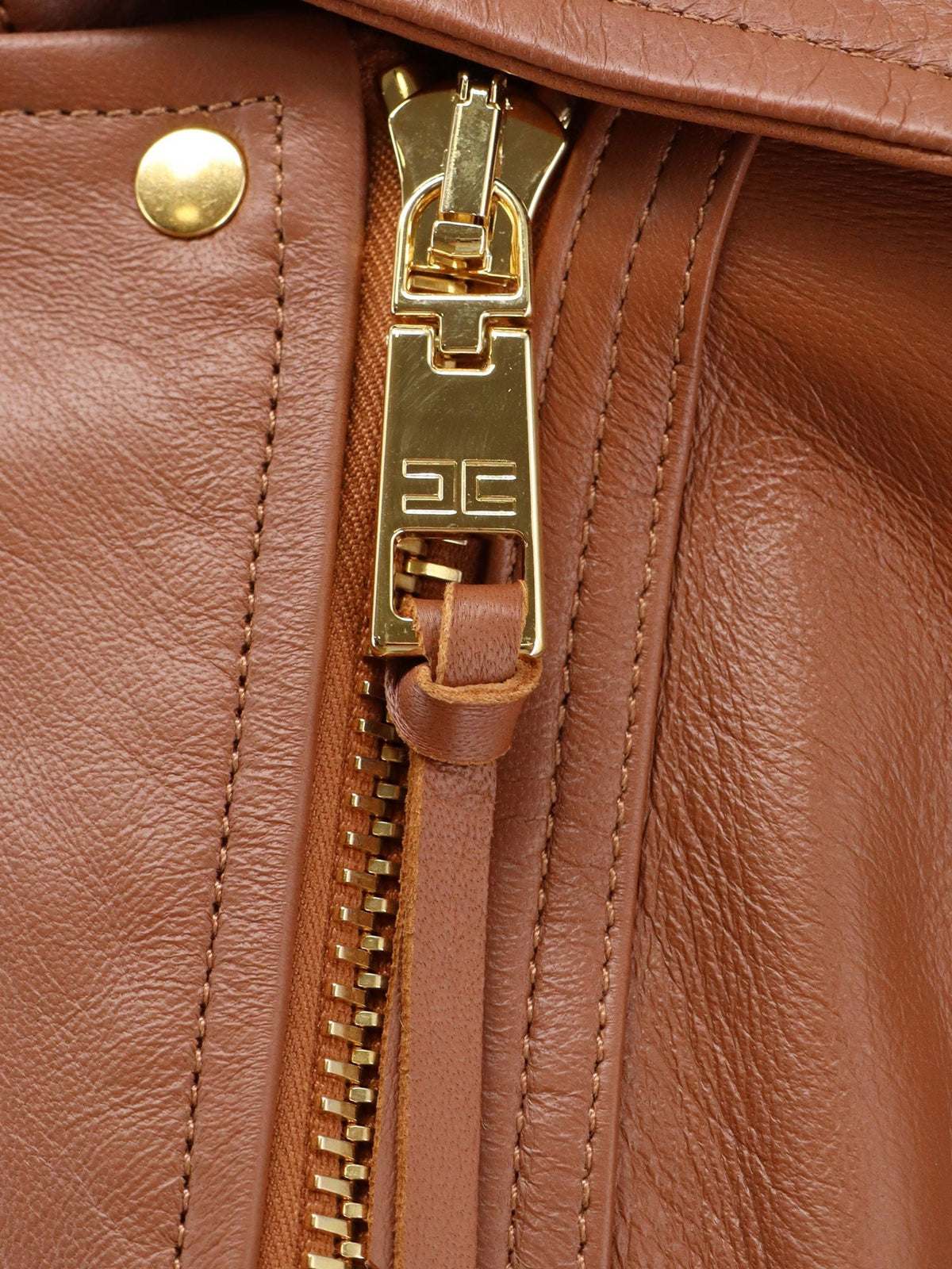 Leather biker jacket