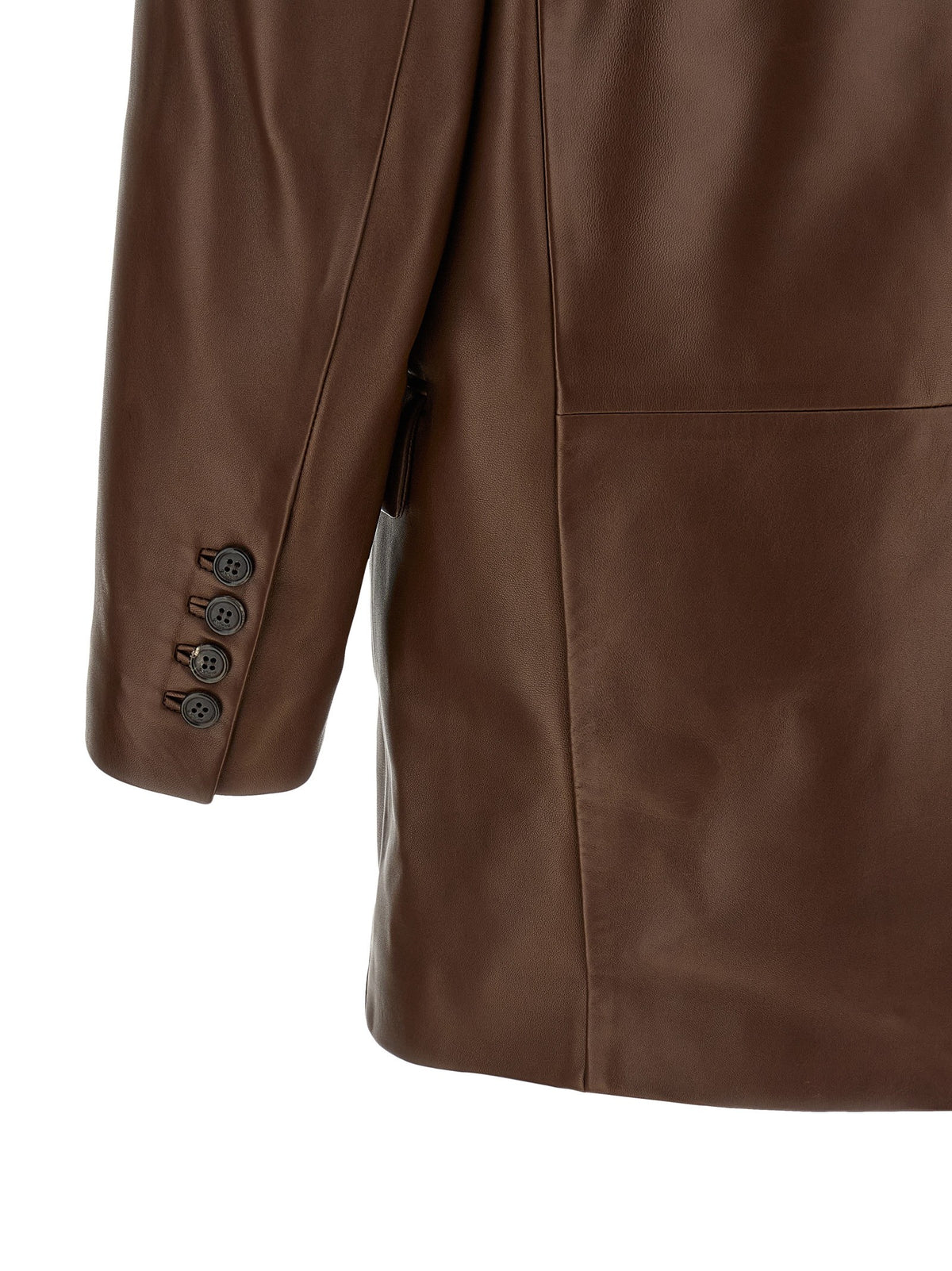 Leather blazer