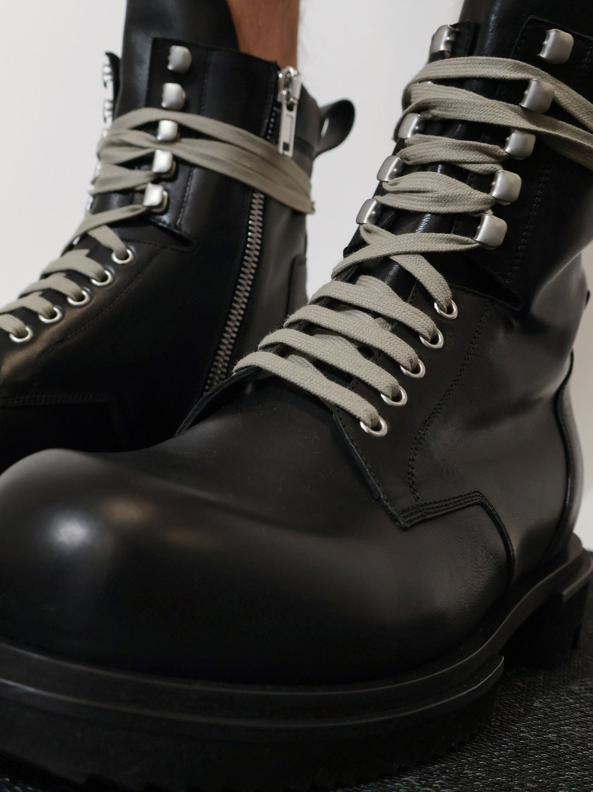 Leather boots