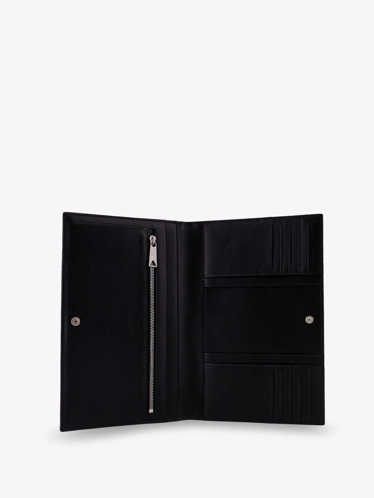 Leather clutch bag with Intrecciato motif