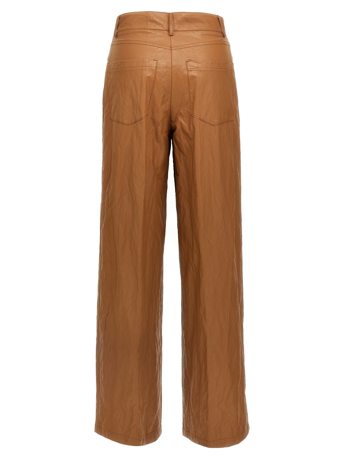 Leather-effect pants