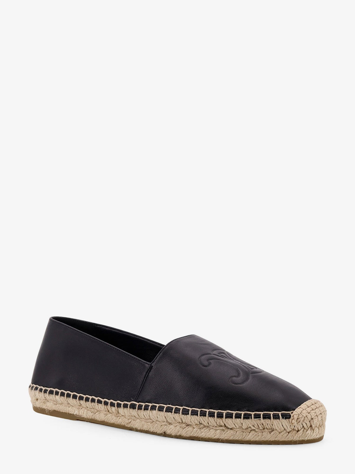 Leather espadrilles with Triomphe detail