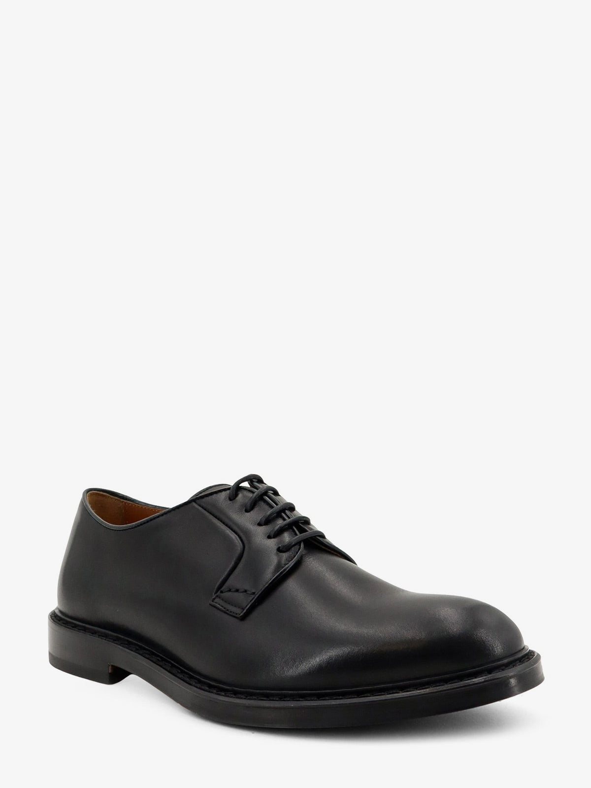 Leather lace-up