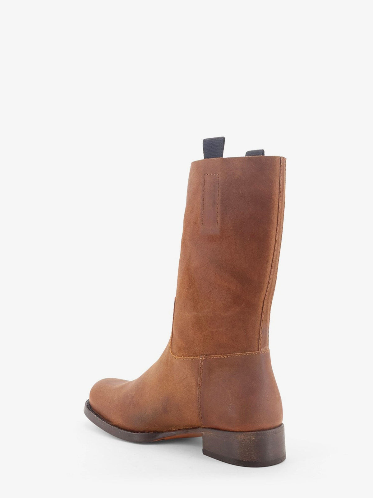 Leif Distressed leather boots