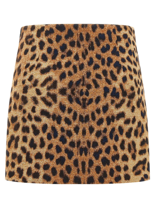 'Leopard' mini skirt