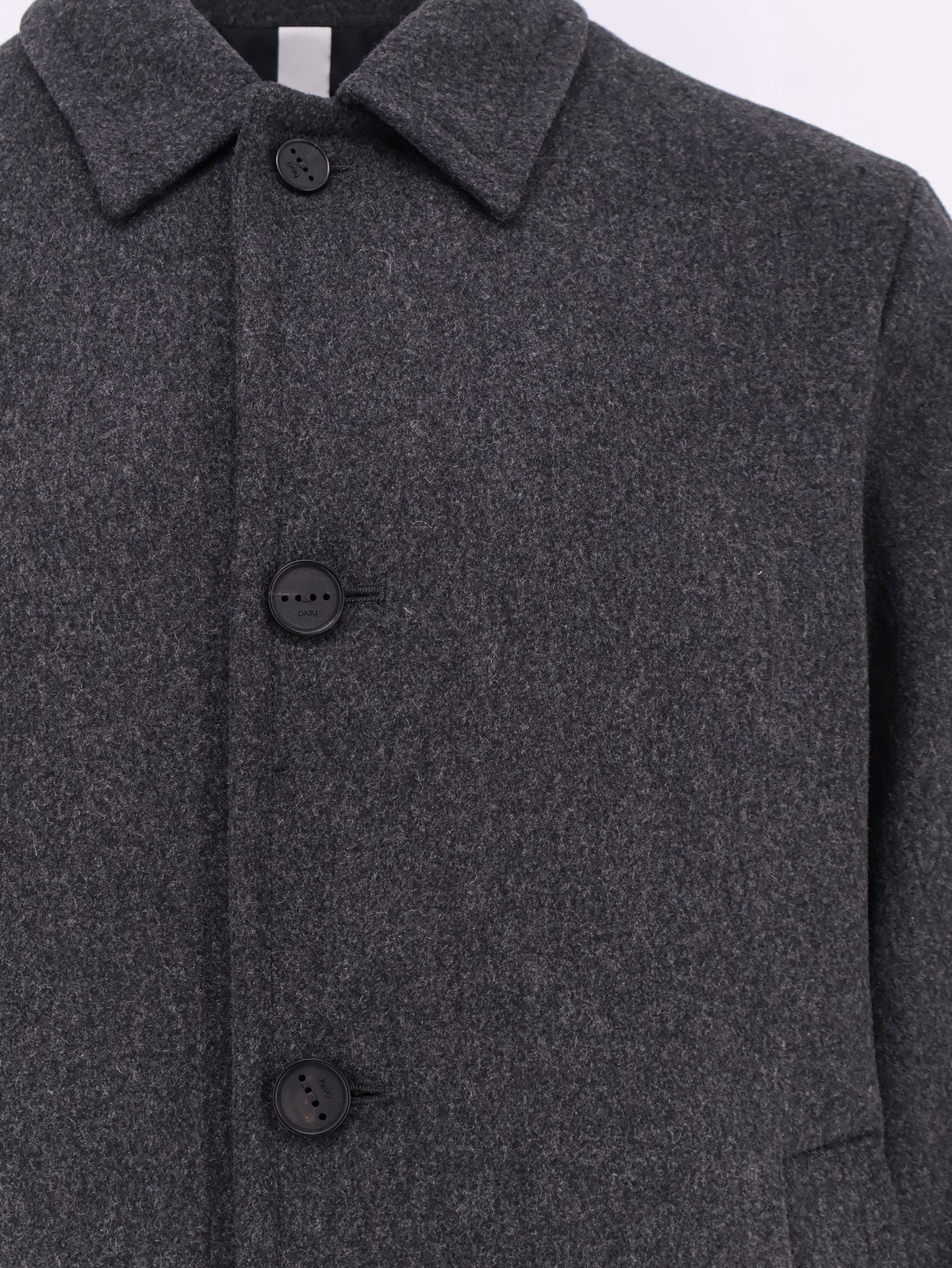 Loconia single-breasted wool blend coat