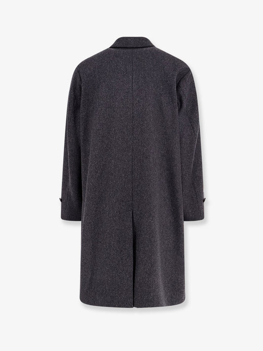 Loconia single-breasted wool blend coat