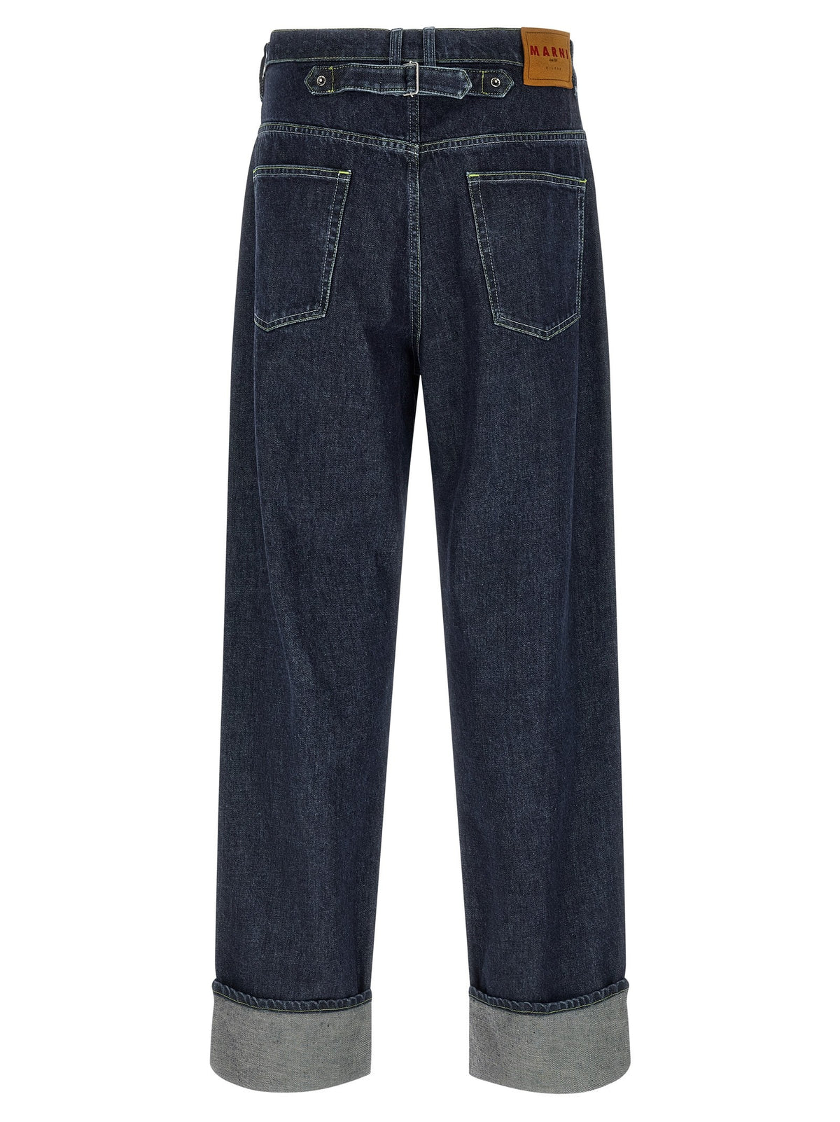 Logo embroidery jeans