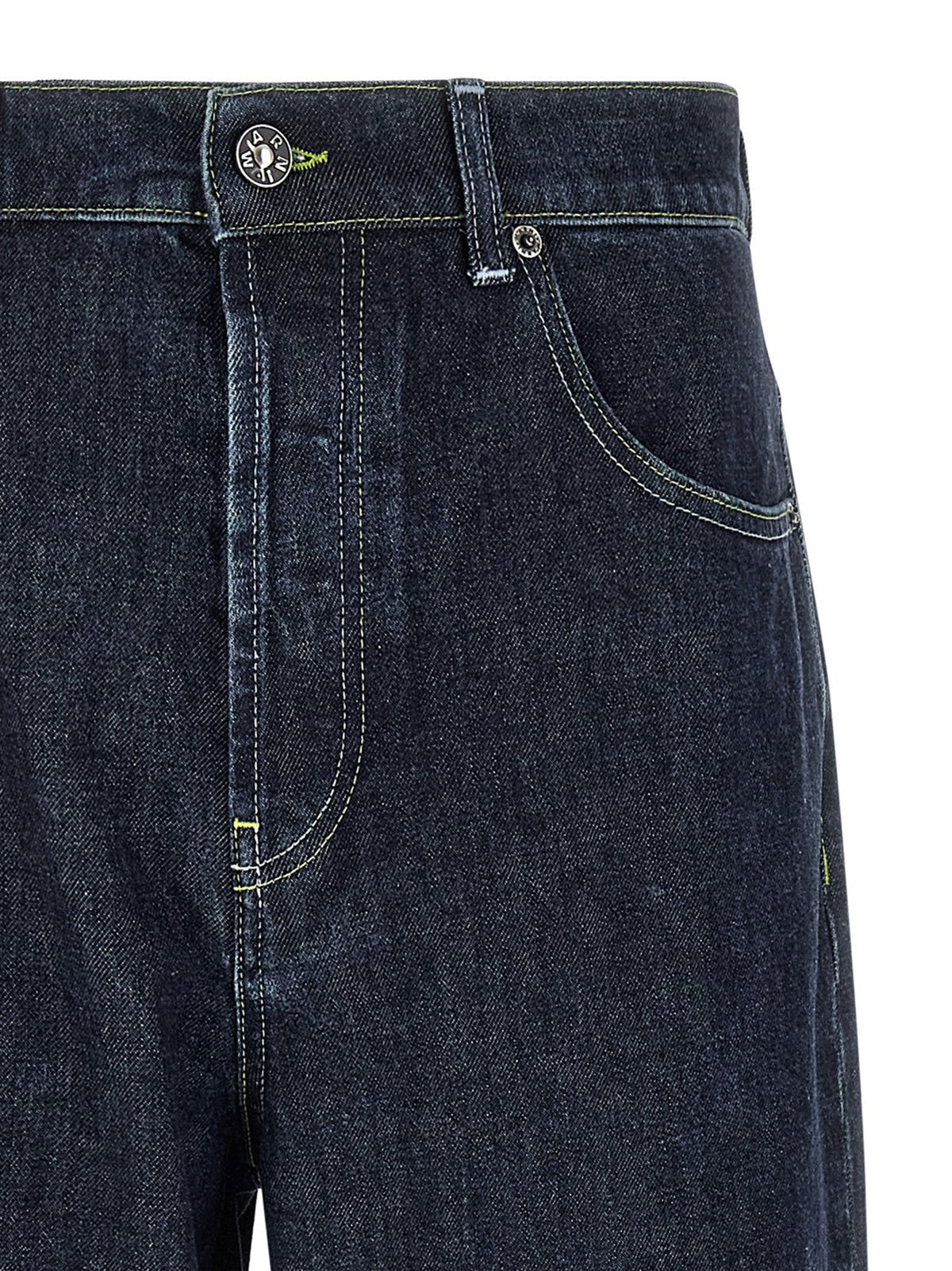 Logo embroidery jeans