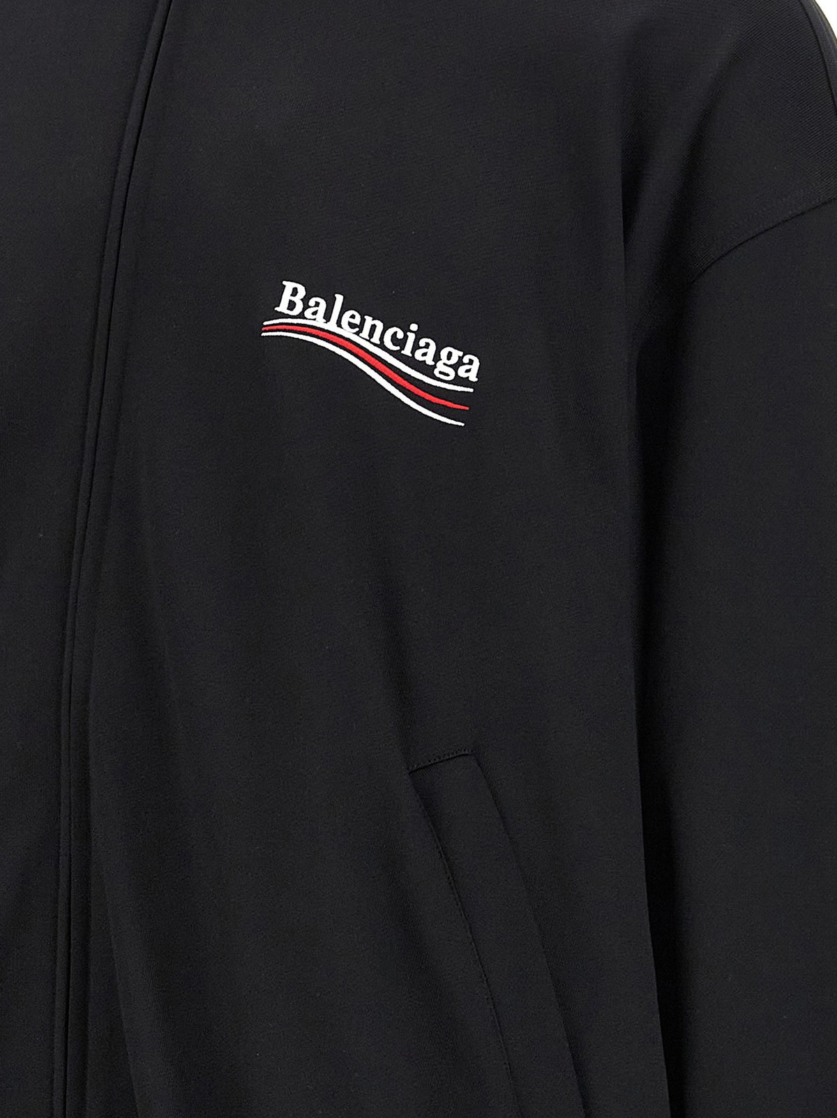 Logo embroidery sweatshirt