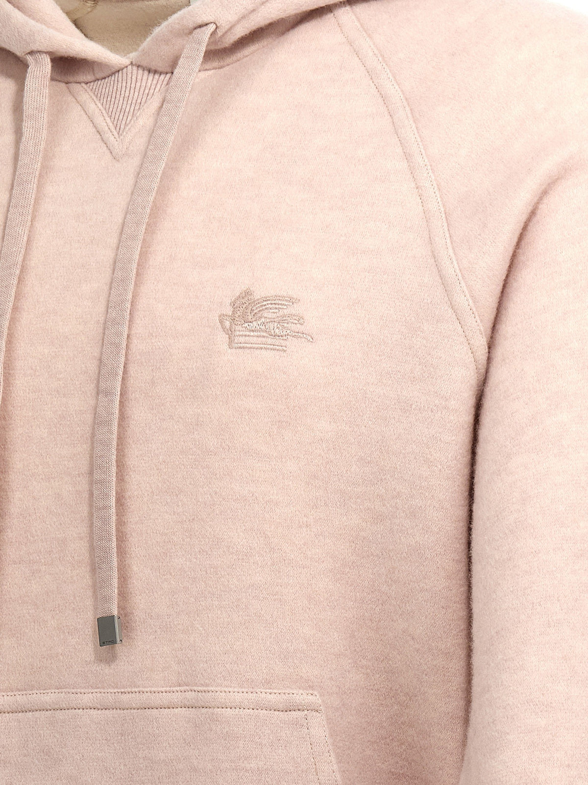 Logo embroidery wool hoodie