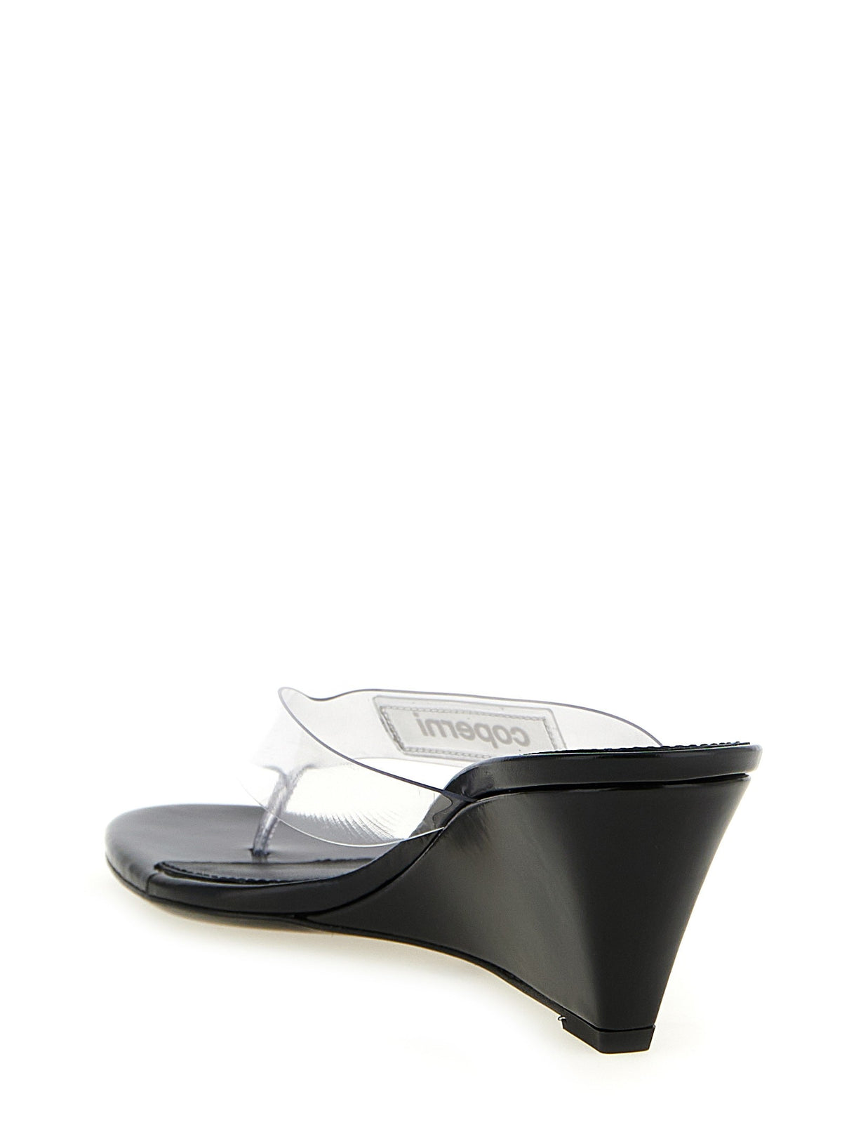 Logo patch sandals