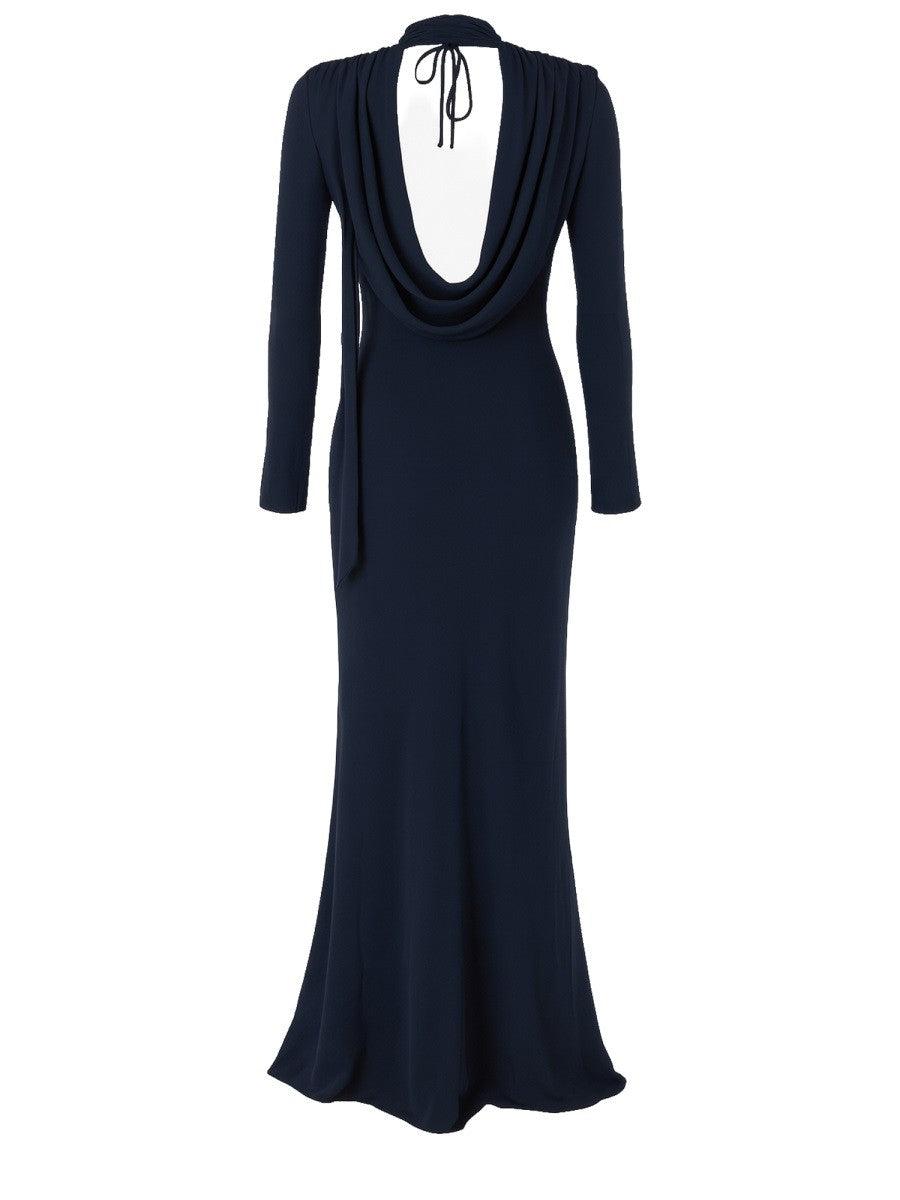 فستان طويل بكسرات