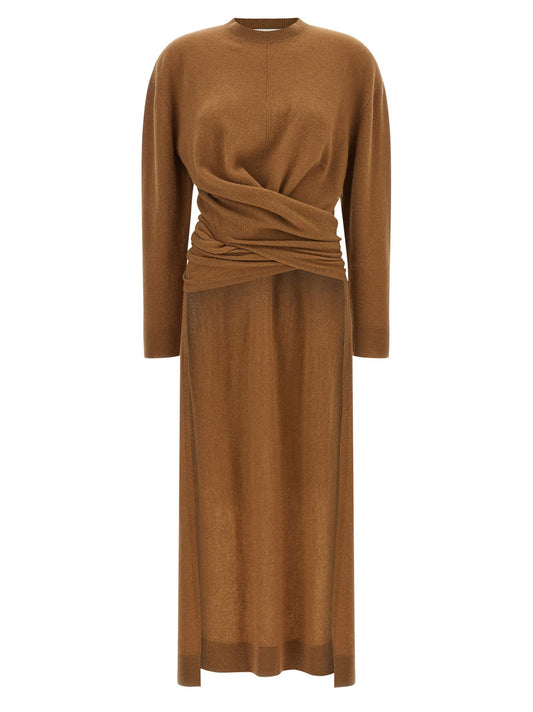 Long 'Gia' sweater knotted at the waist