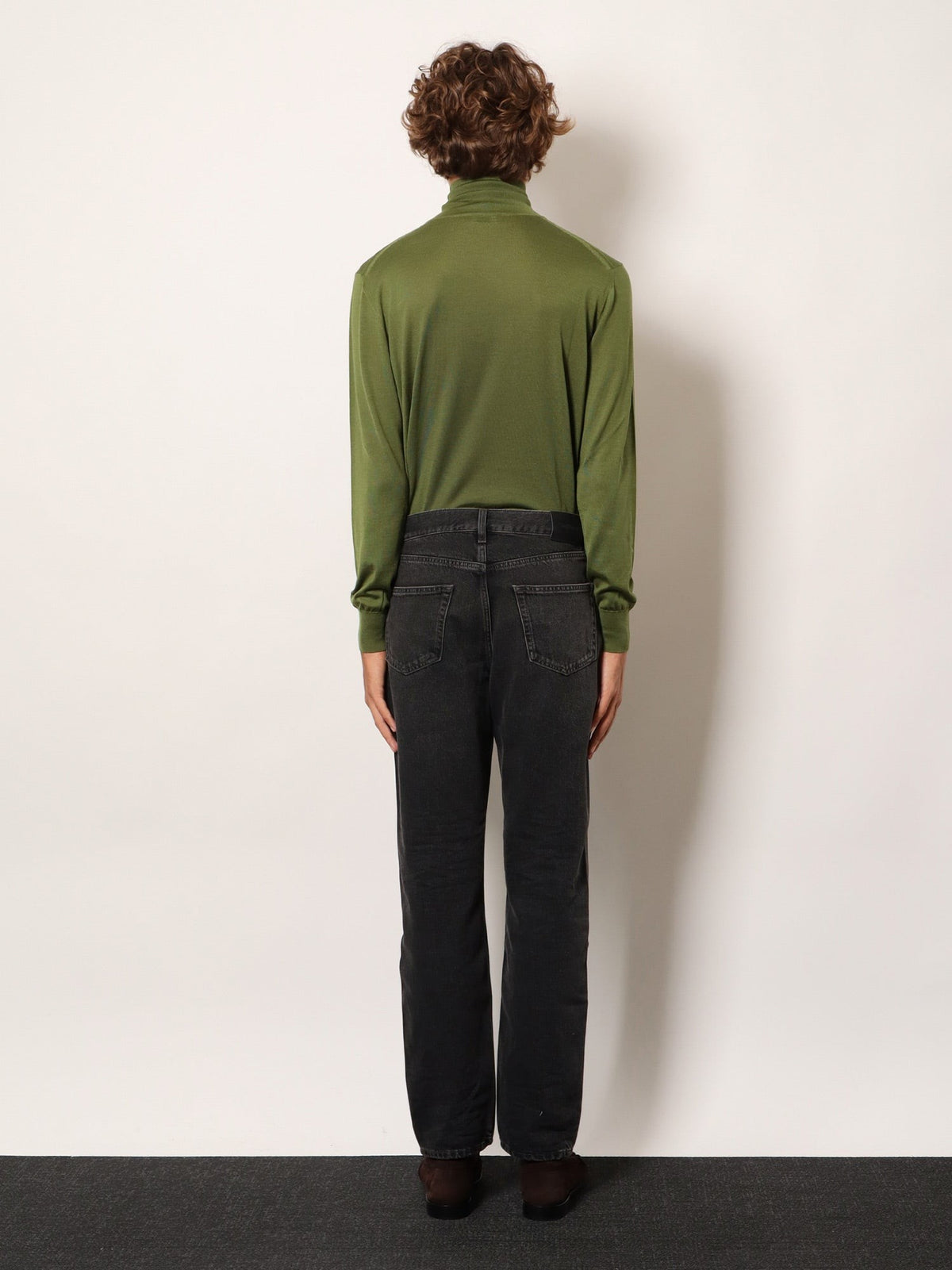 Long Mick black denim trousers