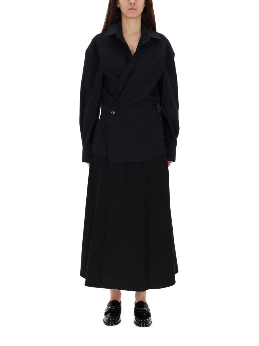 LONG WRAP DRESS