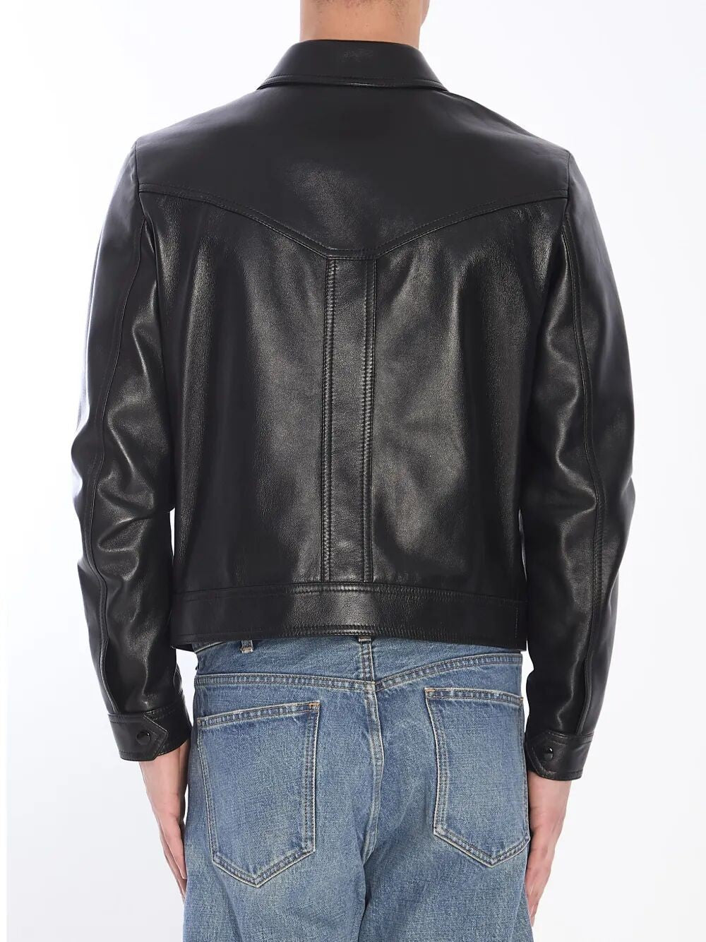 Loose Fit leather jacket