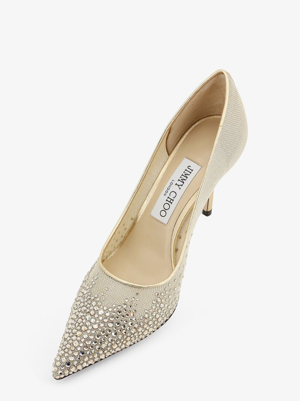 Love 85 mesh pumps with crystals