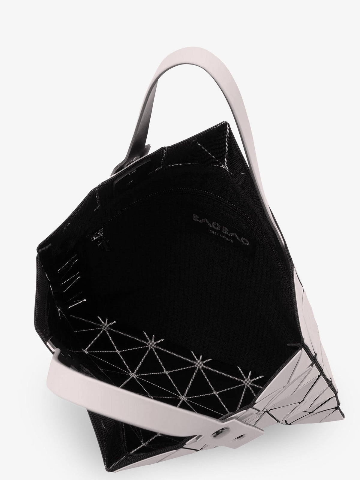 Lucent shoulder bag with traingular pattern