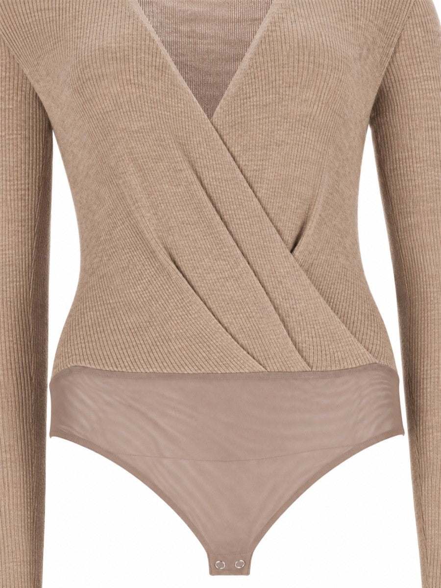 Maglia Body In Filato Di Cashmere